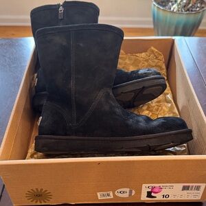 UGG Classic Black Suede Boots